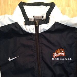 Vintage Oregon State Beavers Football Zipper Windbreaker Jacket